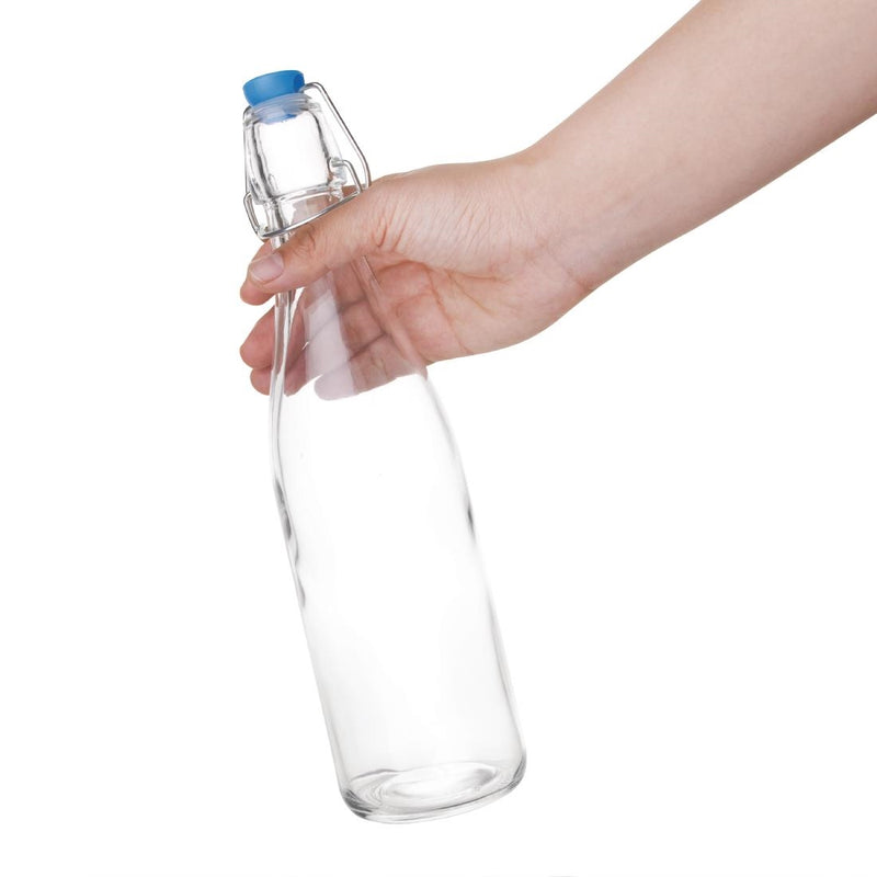 Olympia Glass Water Bottles 0.5Ltr (Pack of 6)