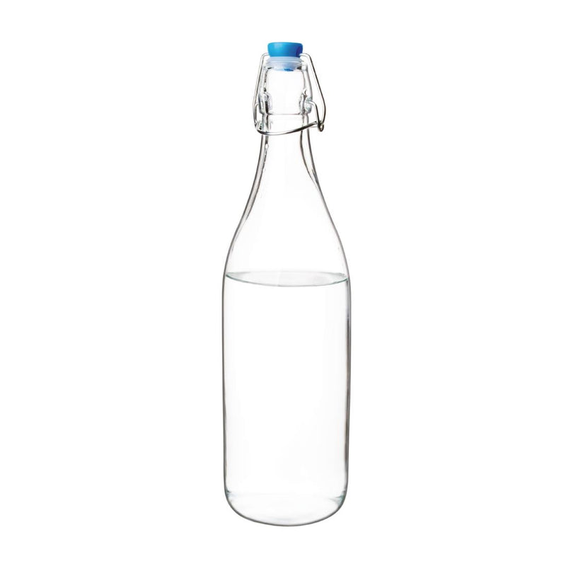 Olympia Glass Water Bottles 1Ltr (Pack of 6)