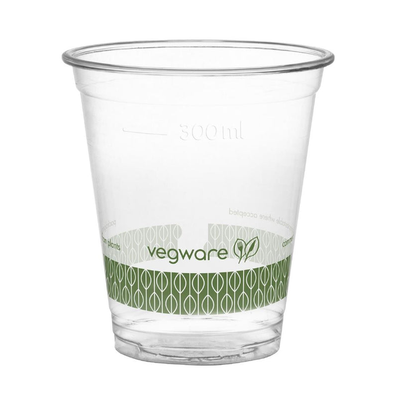 Vegware Compostable PLA Cold Cups 340ml / 12oz (Pack of 1000)