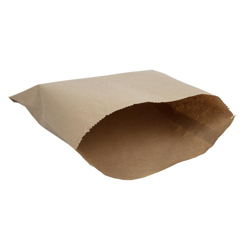 Vegware Compostable Kraft Sandwich Bags (Pack of 1000)