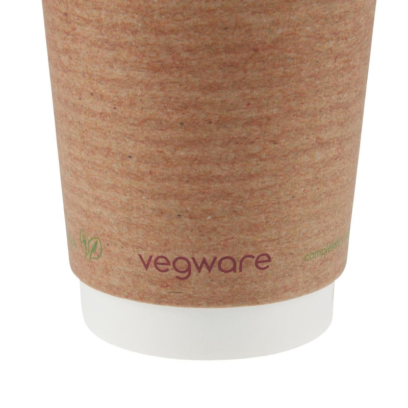 Vegware kompostierbare Kaffeebecher, doppelwandig, 230 ml/8 oz (500 Stück)