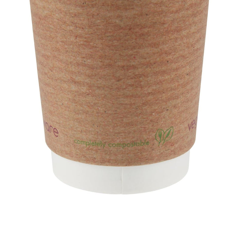 Vegware kompostierbare Kaffeebecher, doppelwandig, 230 ml/8 oz (500 Stück)