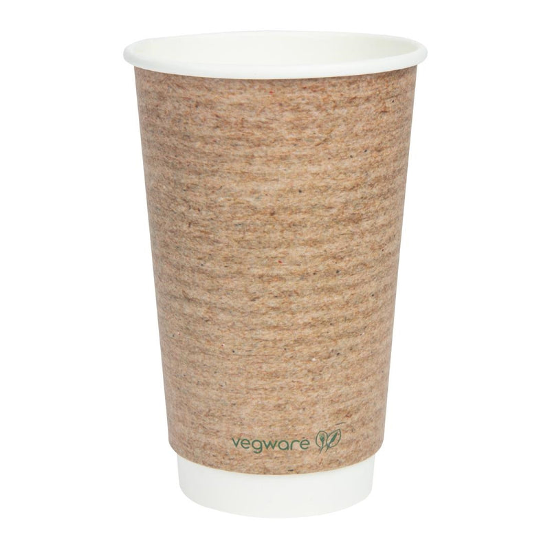 Kompostierbare Heißbecher von Vegware, 455 ml (400 Stück)