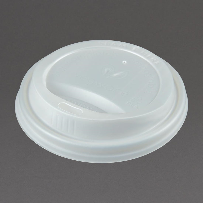 Vegware Compostable Coffee Cup Lids 225ml / 8oz (Pack of 1000)