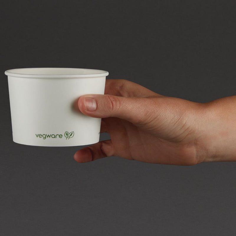 Vegware Compostable Hot Food Pots 230ml / 8oz (Pack of 1000)