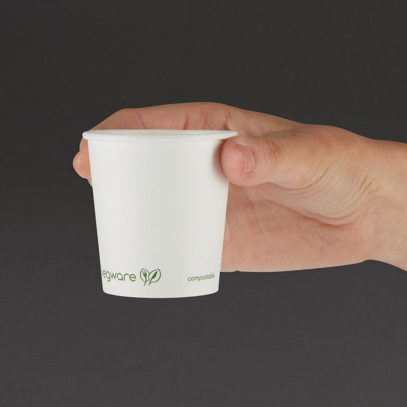 Vegware kompostierbare Espressotassen, einwandig, 114 ml (1000 Stück)