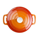 Vogue Orange Round Casserole Dish 4Ltr