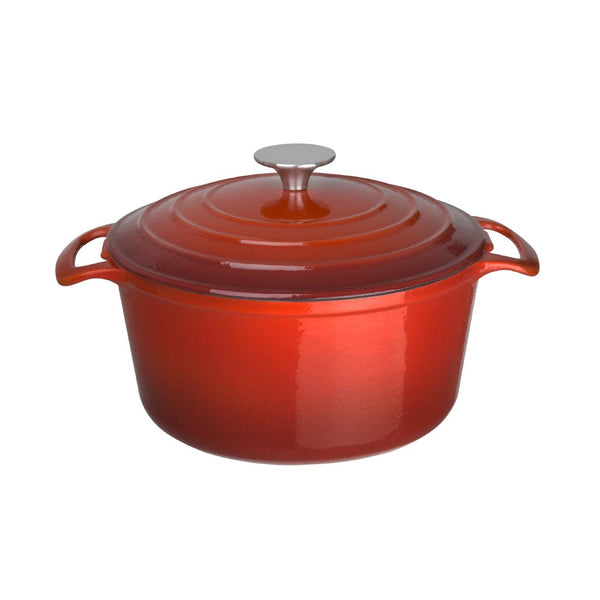 Vogue Red Round Casserole Dish 4Ltr