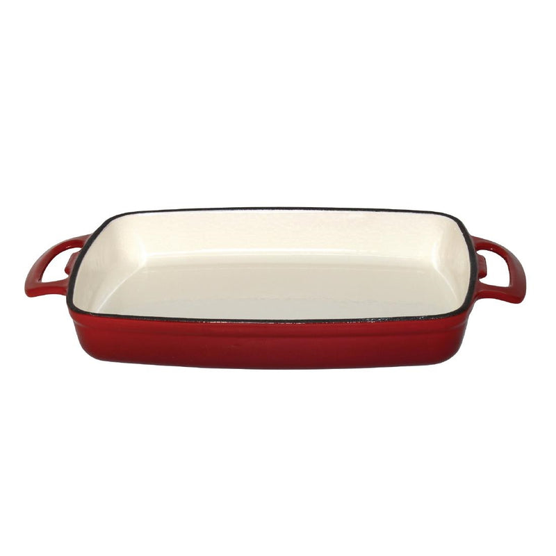 Vogue Red Cast Iron Casserole Dish 1.8Ltr