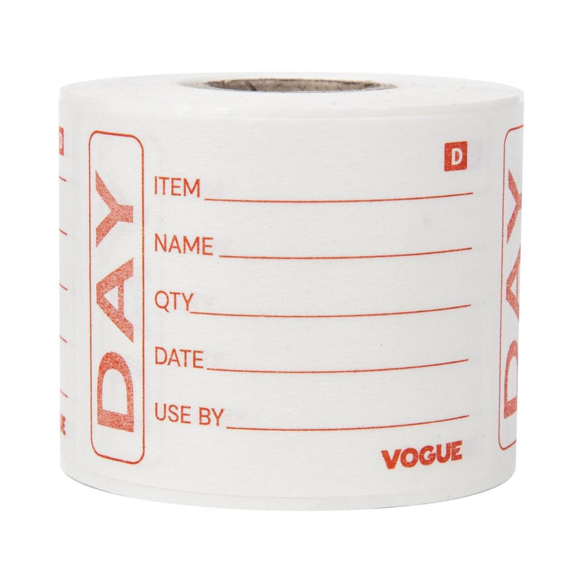 Vogue Dissolvable Prepared Food Labels (Pack of 250)