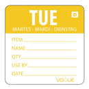 Vogue Dissolvable Day of the Week Labels Tuesday (Pack of 250)