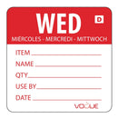 Vogue Dissolvable Day of the Week Labels Wednesday (Pack of 250)