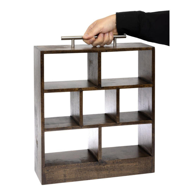 APS Hevea Wood Tea Rack