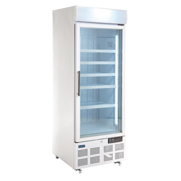 Aufrechter Display-Gefrierschrank der Polar G-Serie, 412 l, Weiß