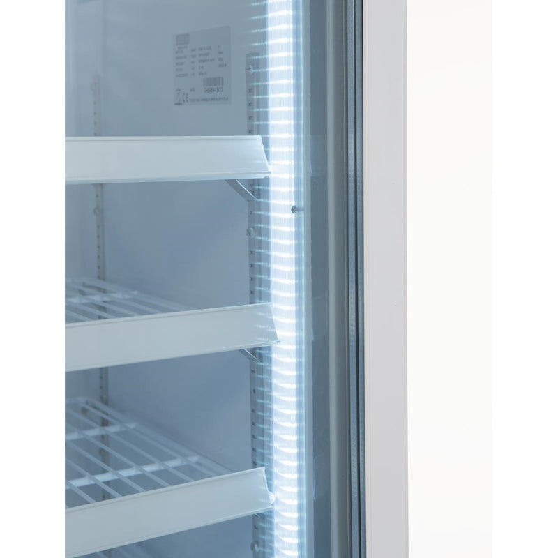 Aufrechter Display-Gefrierschrank der Polar G-Serie, 412 l, Weiß