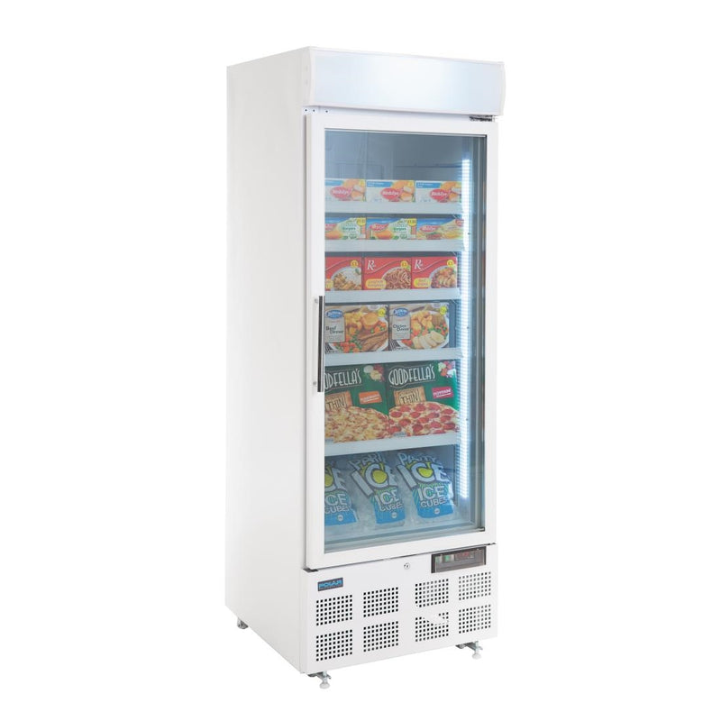 Aufrechter Display-Gefrierschrank der Polar G-Serie, 412 l, Weiß