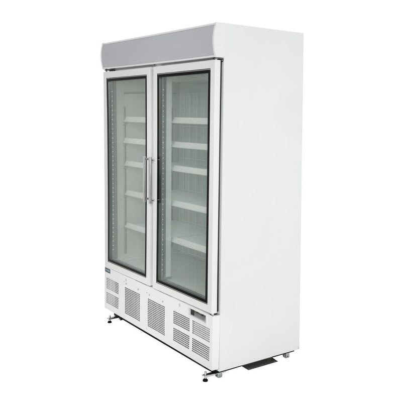 Aufrechter Display-Gefrierschrank der Polar G-Serie, 920 l, Weiß