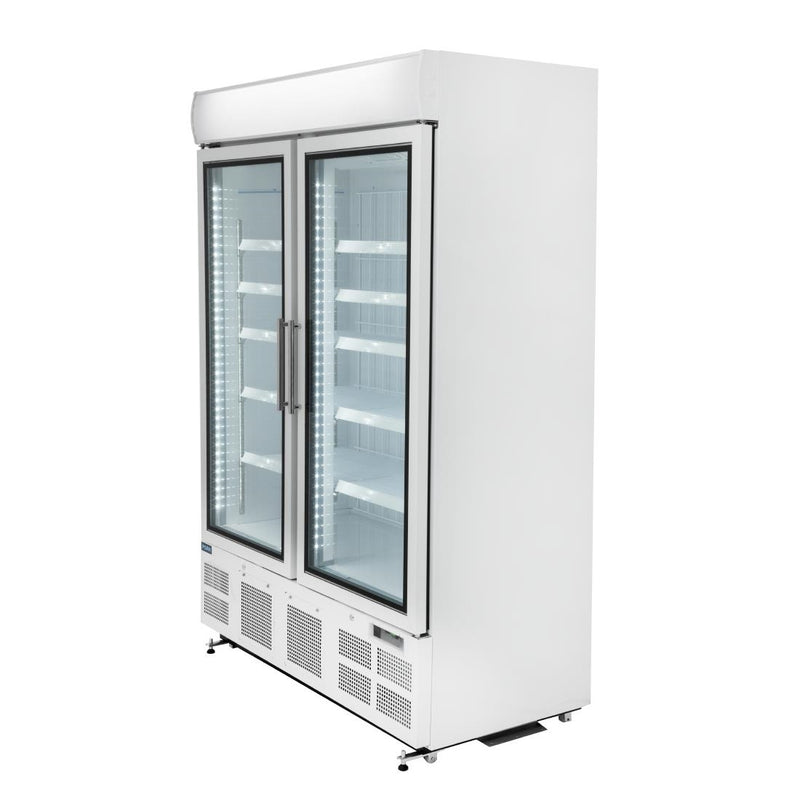 Aufrechter Display-Gefrierschrank der Polar G-Serie, 920 l, Weiß