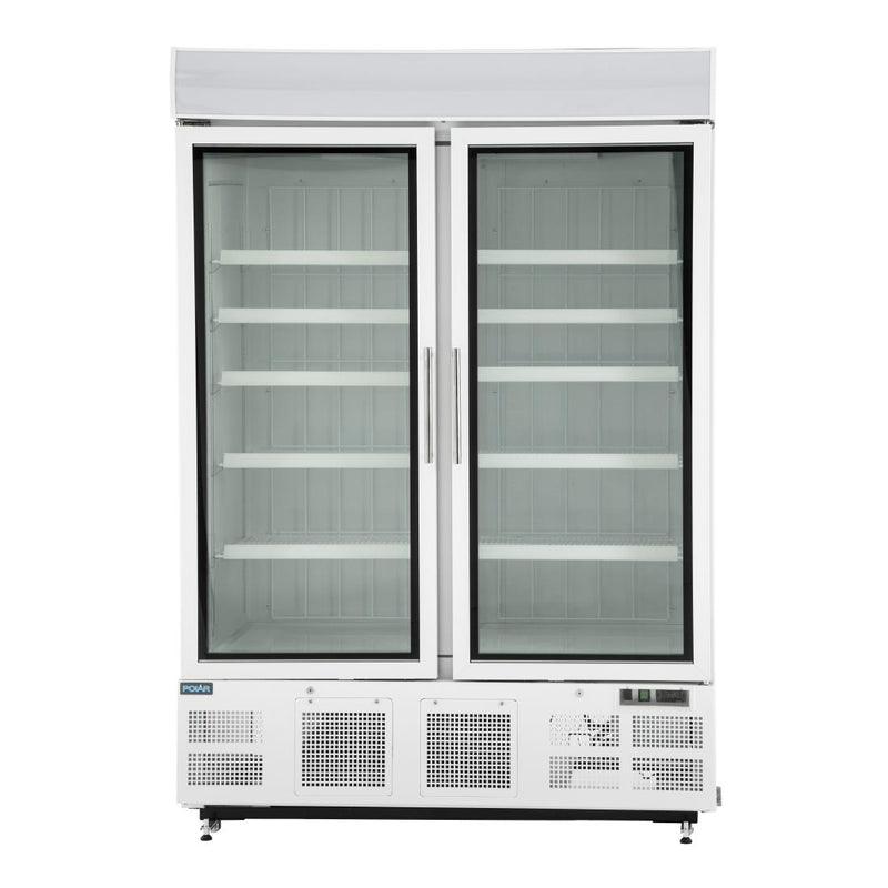 Aufrechter Display-Gefrierschrank der Polar G-Serie, 920 l, Weiß