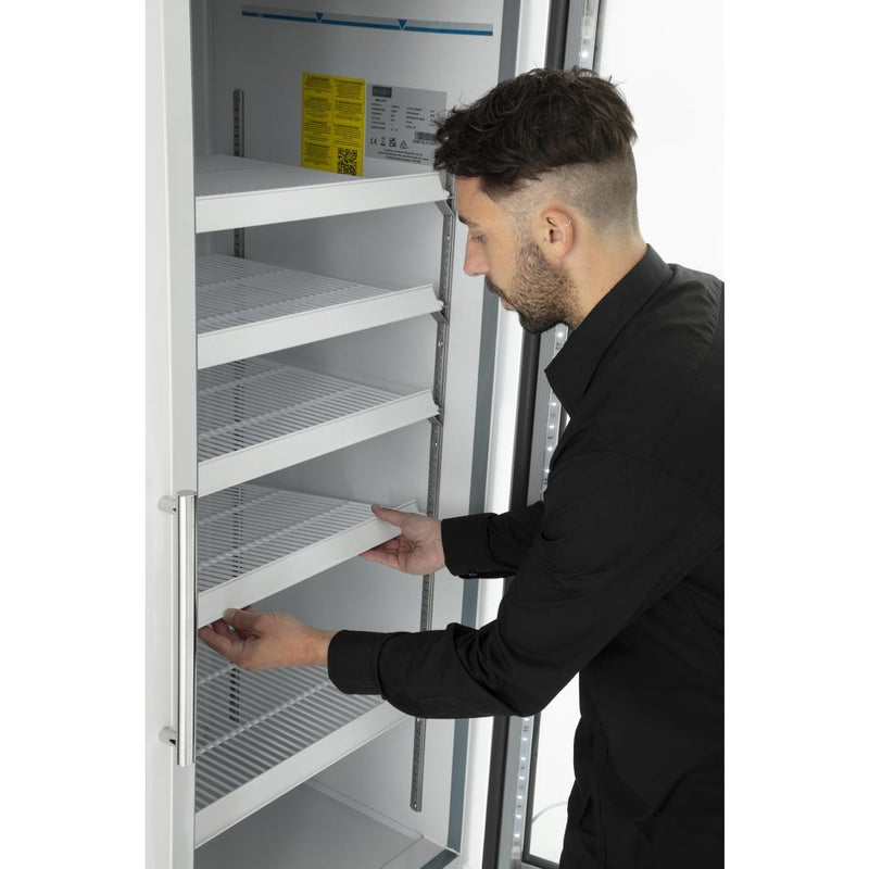 Aufrechter Display-Gefrierschrank der Polar G-Serie, 920 l, Weiß