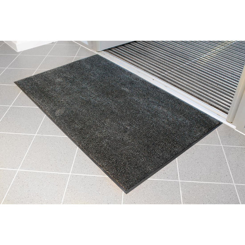 COBA Schwarze Mikrofaser-Eingangsmatte, klein