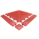 COBA Red Corner Flexi-Deck Tiles (Pack of 4)