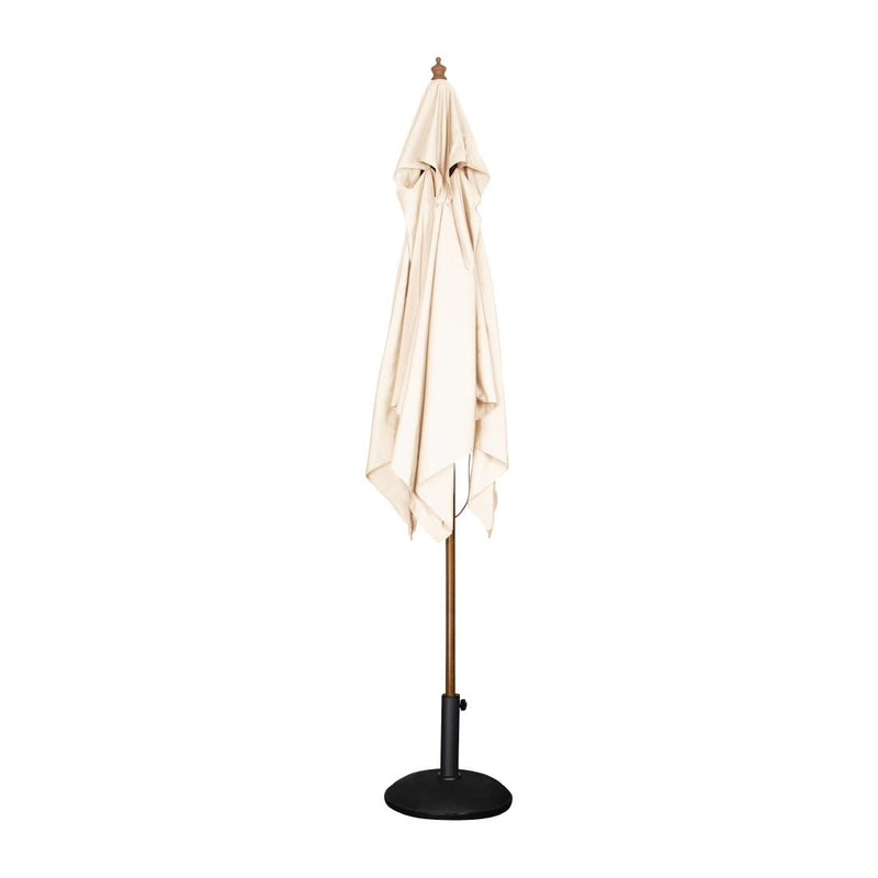 Bolero Square Pulley Parasol 2.5m Diameter Cream