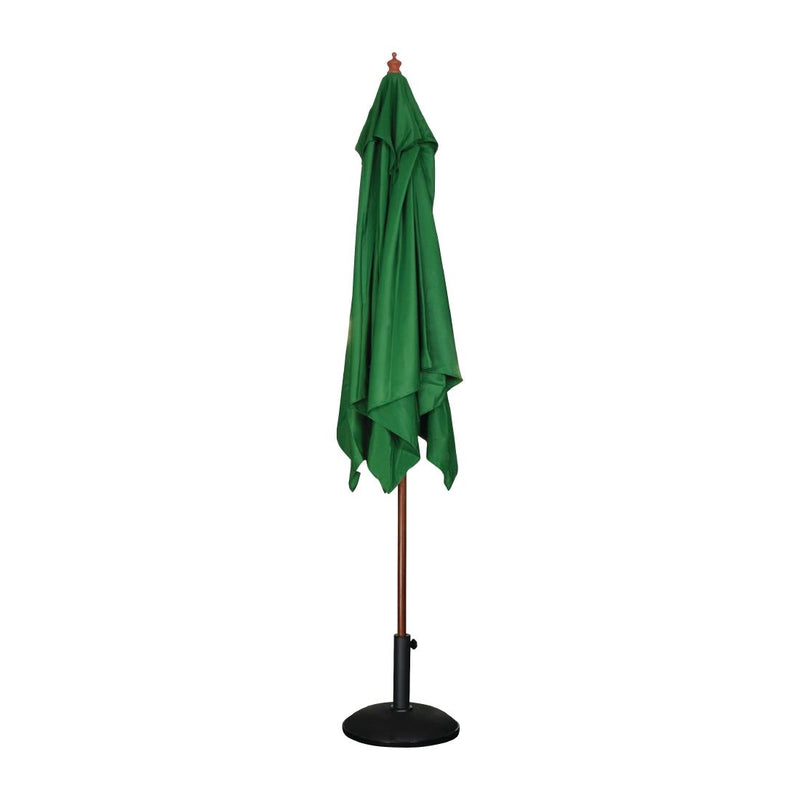 Bolero Square Double Pulley Parasol 2.5m Diameter Green