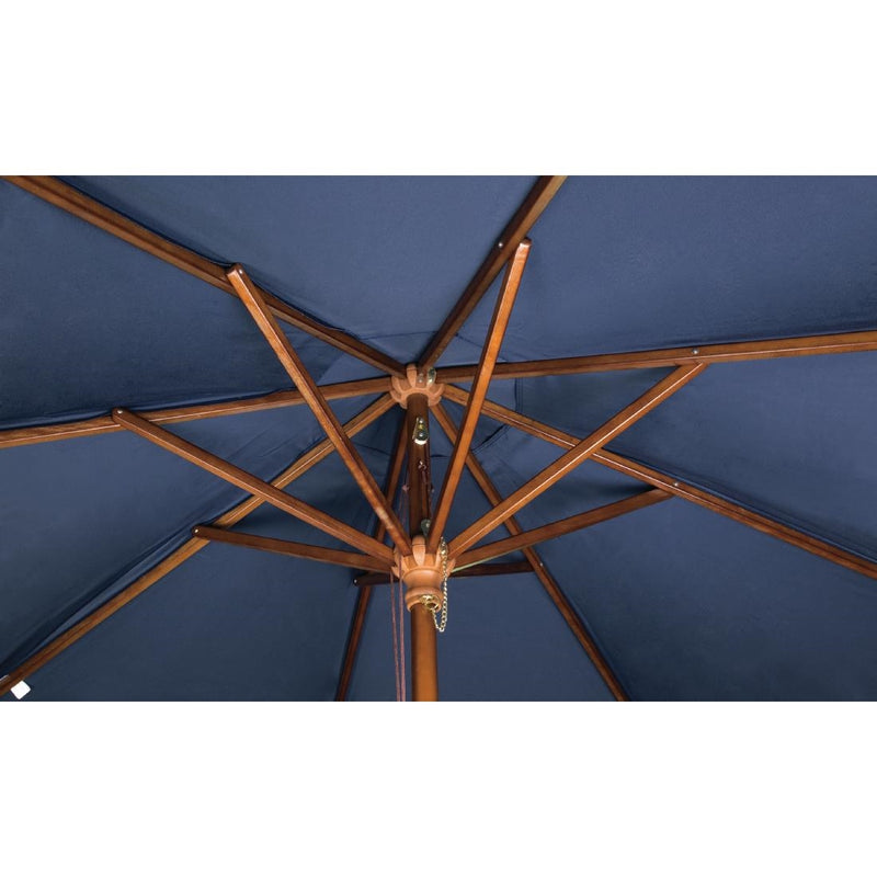 Bolero Square Double Pulley Parasol 2.5m Diameter Navy Blue