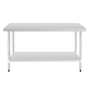 Vogue Stainless Steel Prep Table 1500mm - 700mm Depth