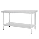 Vogue Stainless Steel Prep Table 1500mm - 700mm Depth