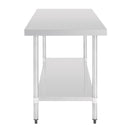 Vogue Stainless Steel Prep Table 1500mm - 700mm Depth