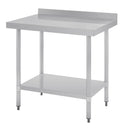 Vogue Stainless Steel Table with Upstand 900mm