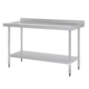 Vogue Stainless Steel Table with Upstand 1500mm