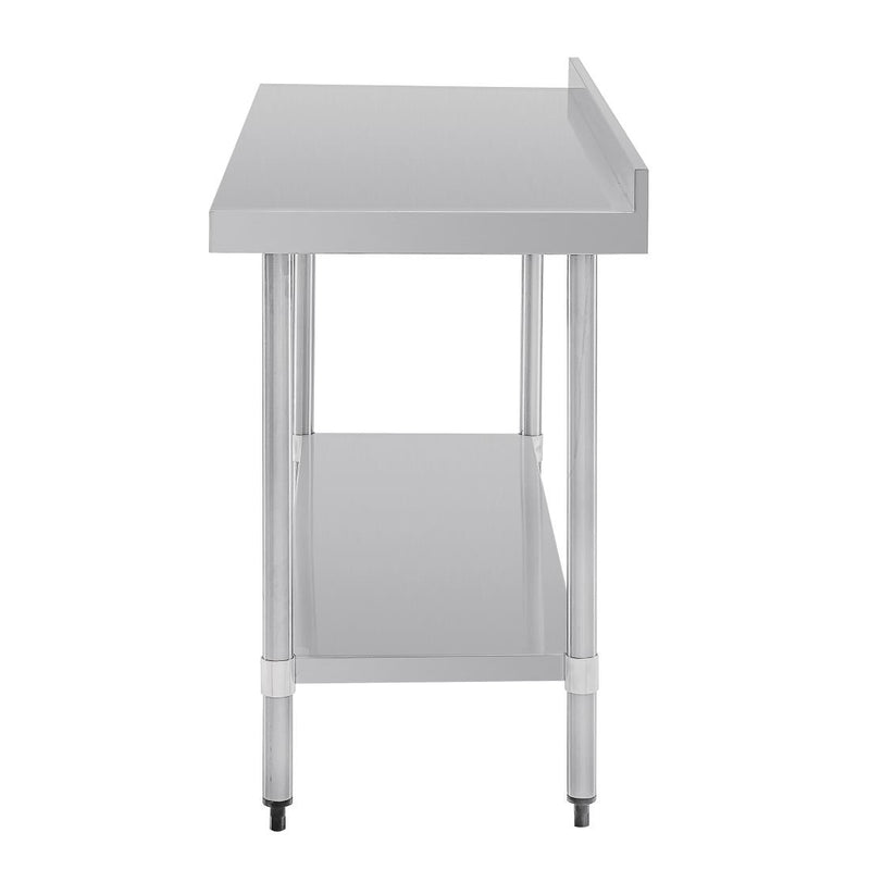 Vogue Stainless Steel Table with Upstand 1500mm