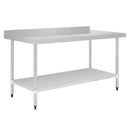 Vogue Stainless Steel Table with Upstand 1800mm