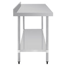 Vogue Stainless Steel Table with Upstand 1800mm