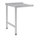 Vogue Durchreiche-Geschirrspültisch rechts 600 mm