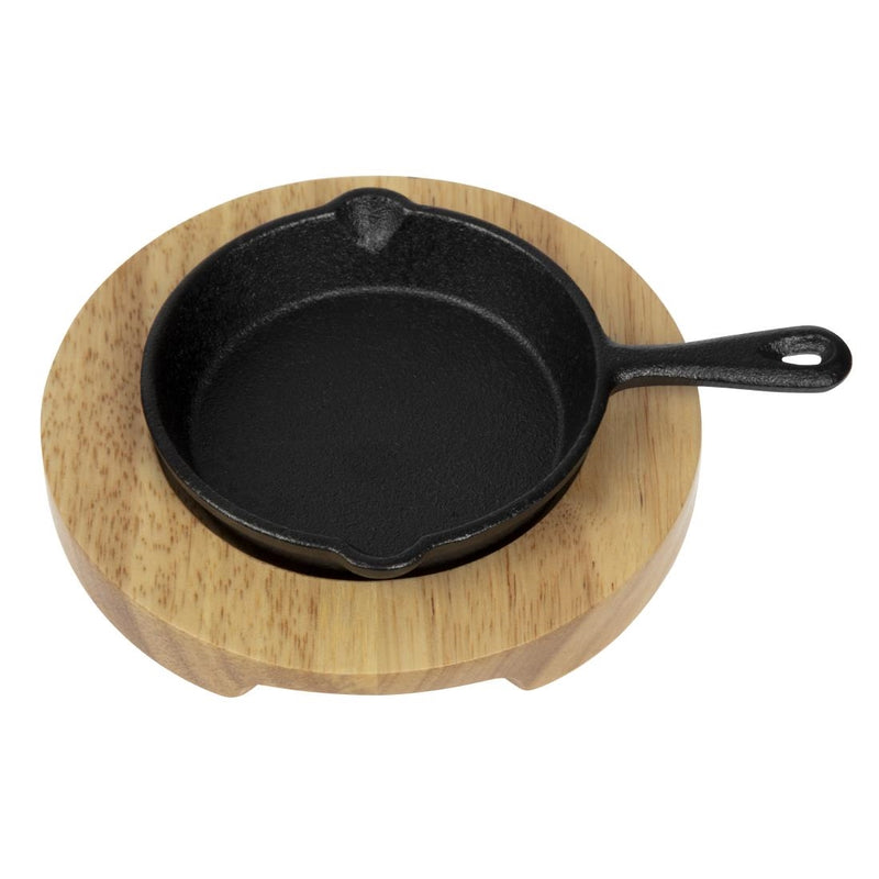 Olympia Mini Cast Iron Round Pan 115mm