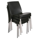 Bolero Stacking Bistro Side Chairs Black (Pack of 4)