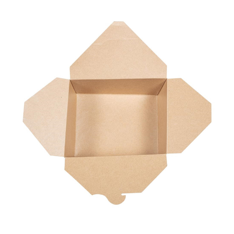 Vegware Kompostierbare Lebensmittelboxen aus Pappe Nr. 8, 1300 ml (300 Stück)