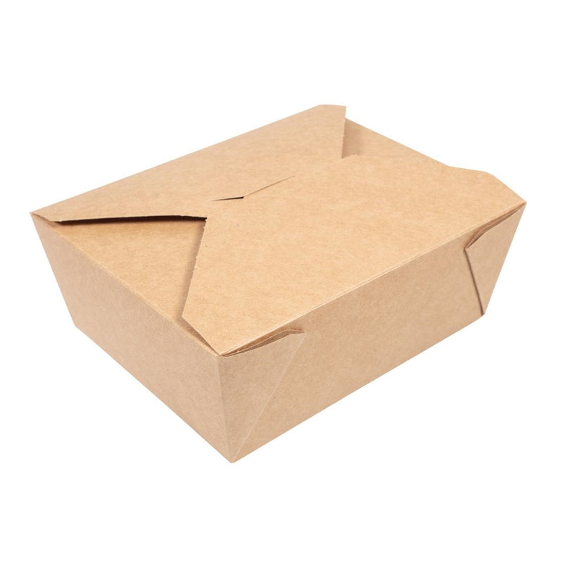 Vegware Kompostierbare Lebensmittelboxen aus Pappe Nr. 8, 1300 ml (300 Stück)