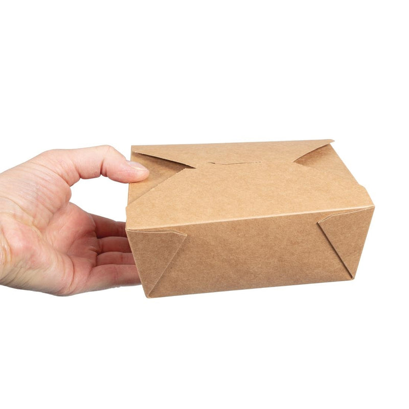 Vegware Kompostierbare Lebensmittelboxen aus Pappe Nr. 8, 1300 ml (300 Stück)