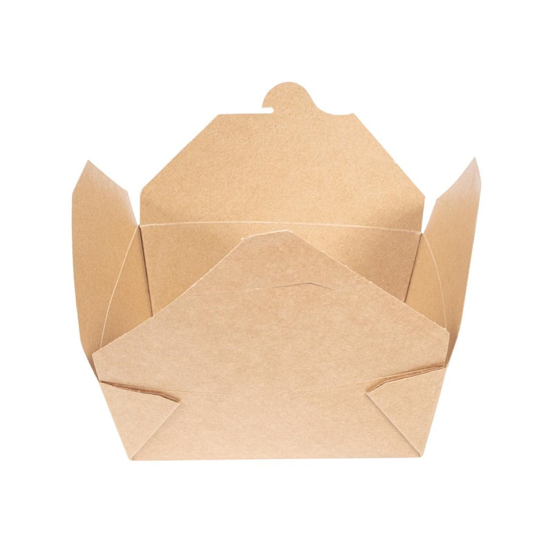 Vegware Kompostierbare Lebensmittelboxen aus Pappe Nr. 8, 1300 ml (300 Stück)