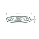 Vegware kompostierbare Kaltbecher-Flachdeckel, 340 ml/12 oz und 455 ml/16 oz (1000 Stück)