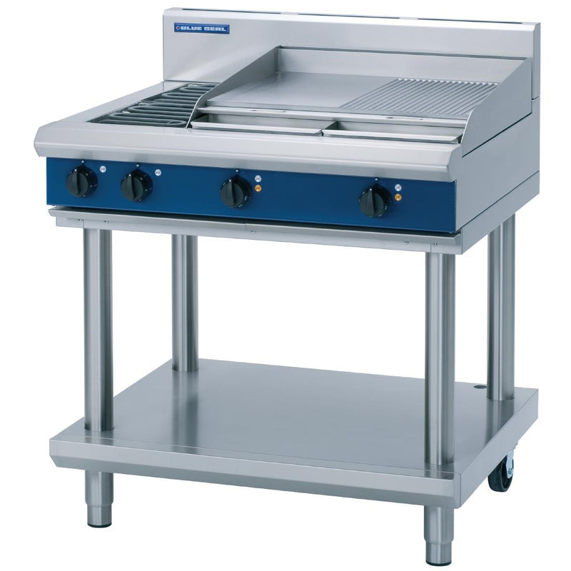 Blue Seal Evolution Kochfeld 2 Elemente/Grillplatte elektrisch auf Ständer 900 mm E516B-LS