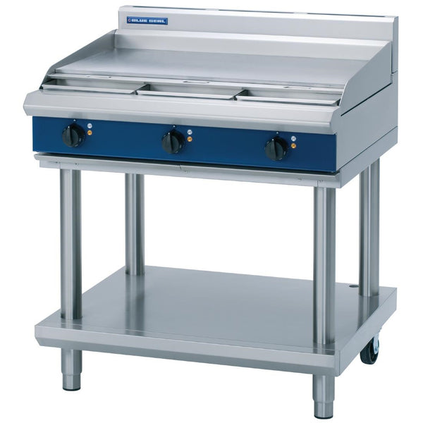 Blue Seal Evolution Elektro-Kochfeld-Grillplatte auf Ständer 900 mm E516A-LS