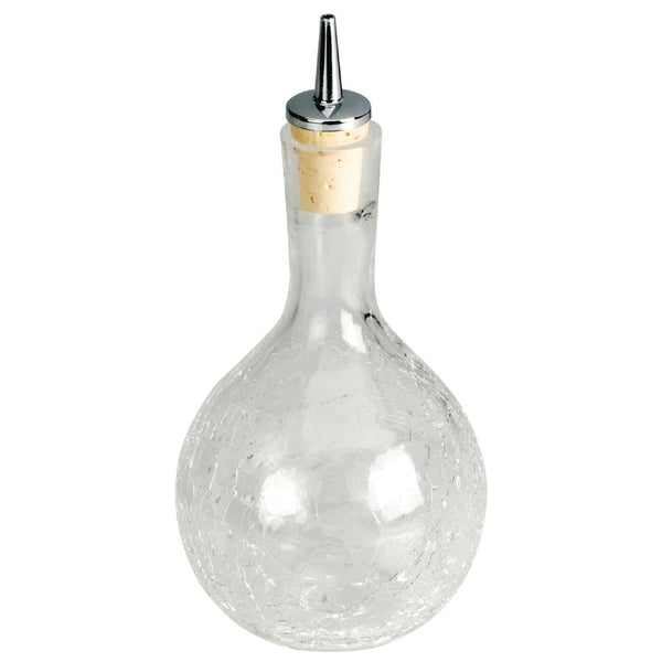 Bitters Dash Bottle Rundes Crackle-Glas 330 ml
