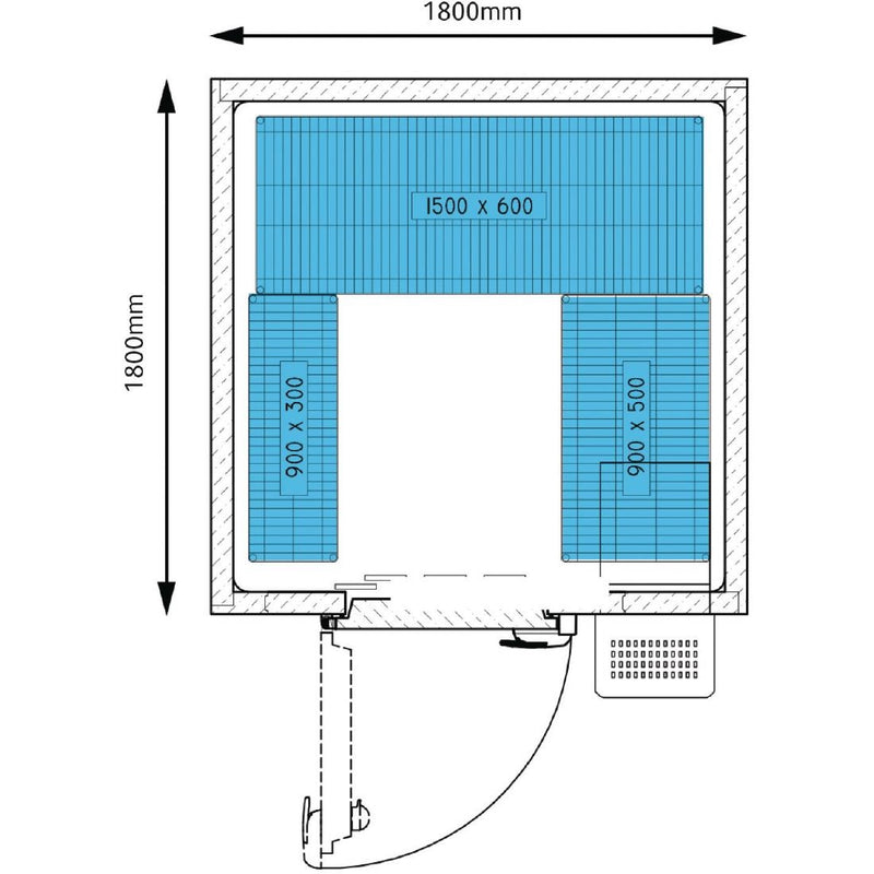 Foster Advantage begehbarer Kühlschrank Integral ADV1818 HT INT