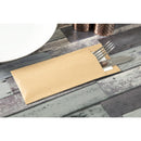Pochette à Couverts Marron Europochette avec Serviette Blanche (Paquet de 500)